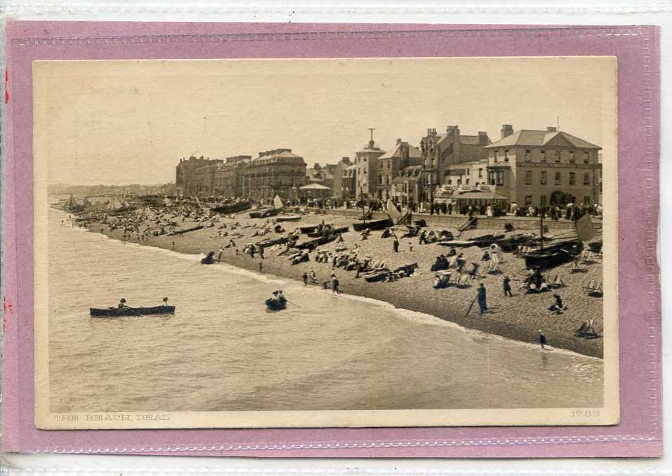 The Beach Deal Kent Dated 1913 Vintage A4 Photo Print