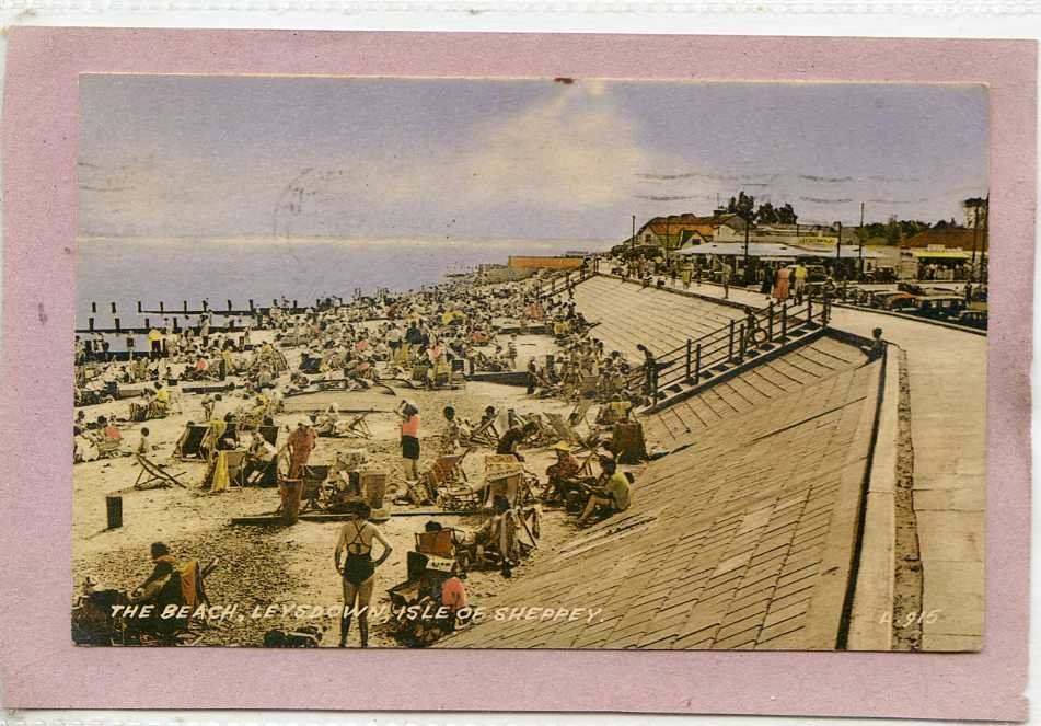 The Beach Leysdown Isle Of Sheppey Kent Vintage A4 Photo Print
