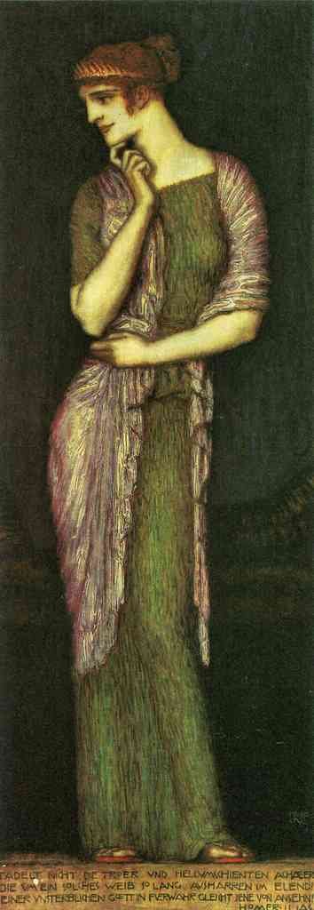 The Beautiful Helena Franz Von Stuck Symbolism A4 Photo Print