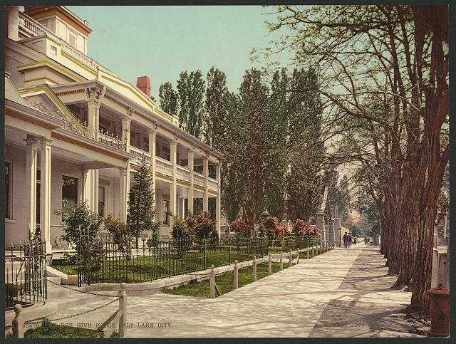 The Bee Hive House Salt Lake City Vintage A4 Photo Print