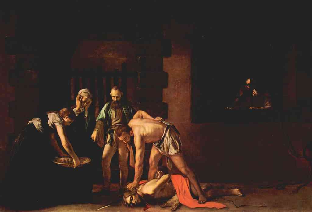 The Beheading Of John The Baptist Caravaggio A4 Photo Print