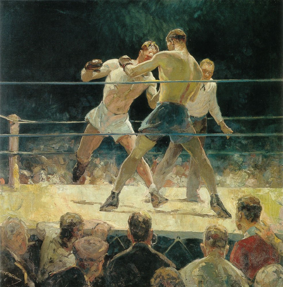 The Big Fight Art A4 Photo Print
