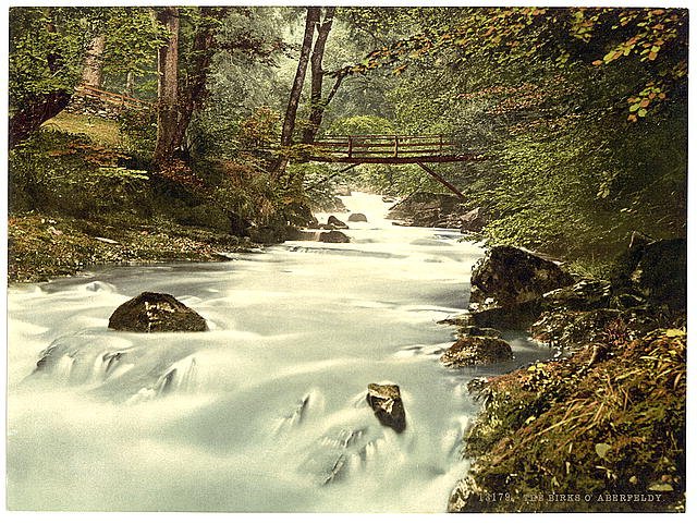 The Birks o Aberfeldy Aberfeldy Vintage A4 Photo Print