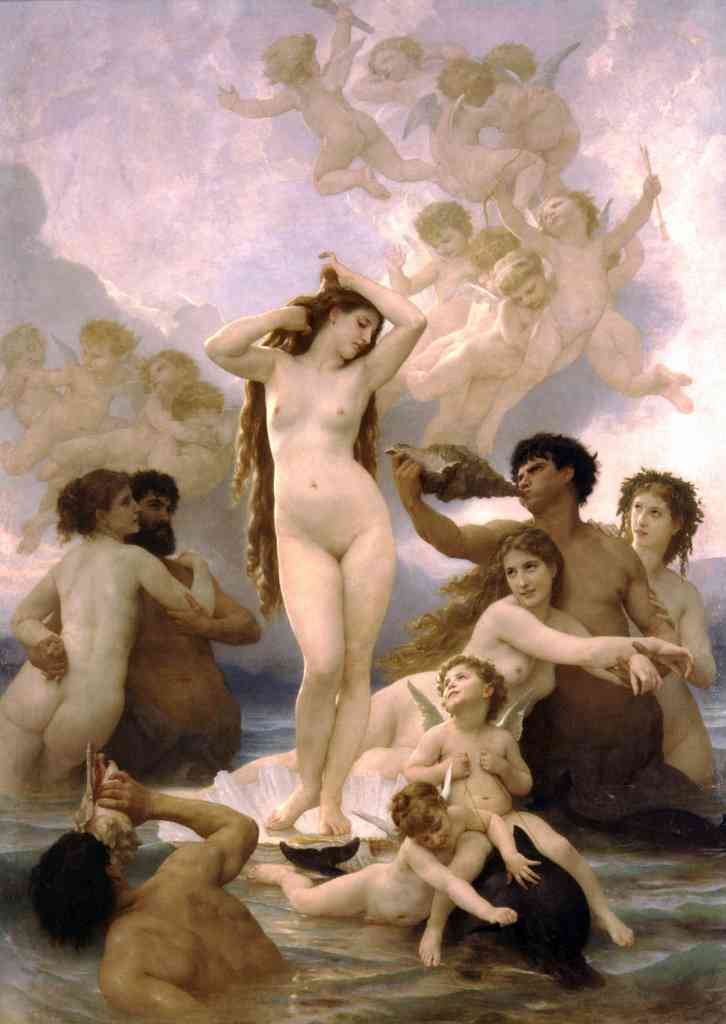 The Birth Of Venus Bouguereau A4 Photo Print