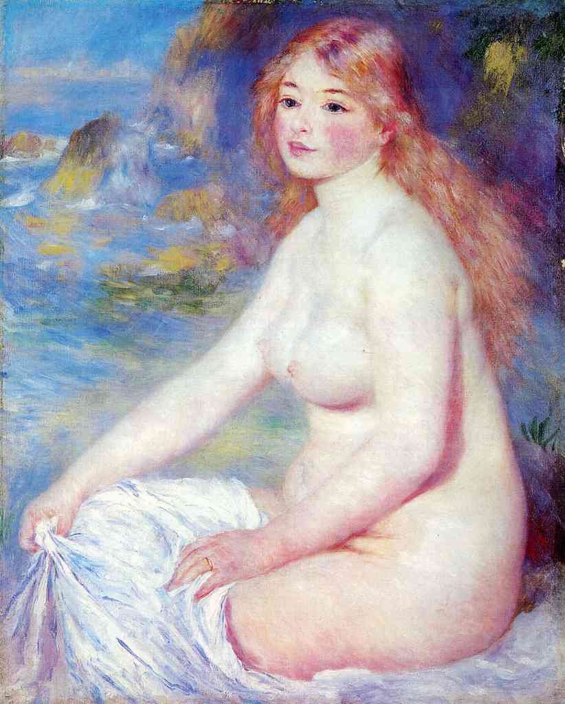 The Blond Bather 1 Renoir A4 Photo Print
