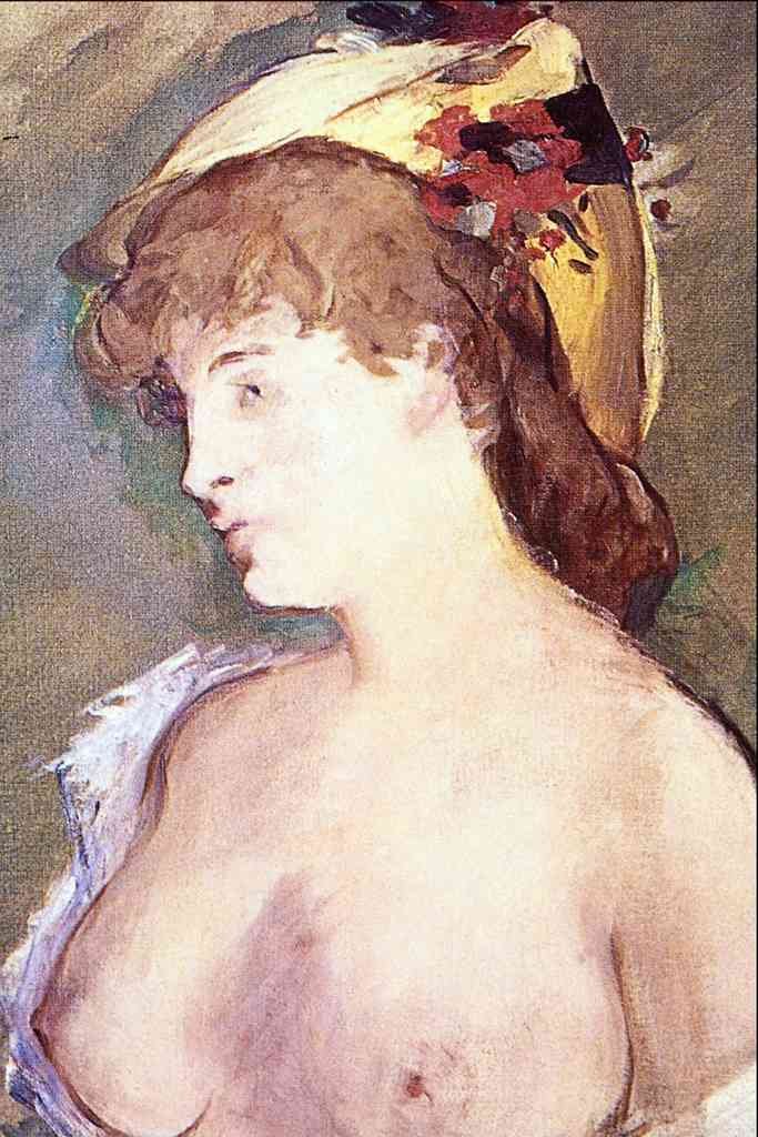 The Blond Nude Manet Impressionism A4 Photo Print