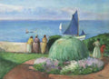 The Blue Sail At Prefailles A4 Photo Print