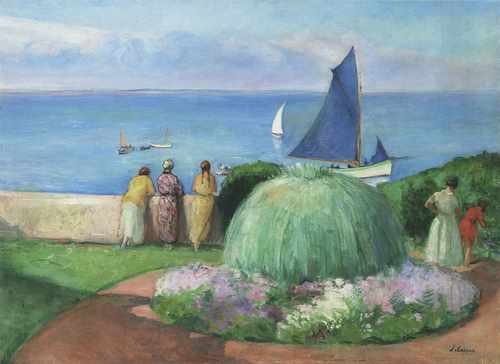 The Blue Sail At Prefailles A4 Photo Print