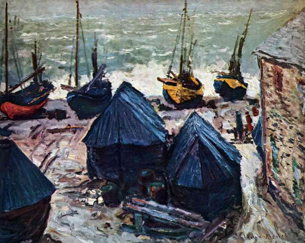 The Boats Monet A4 Photo Print
