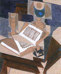 The Book Juan Gris Abstract Art A4 Photo Print