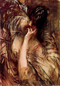 The Bouse of Voile Giovanni Boldini 22 5 stretched A4 Photo Print