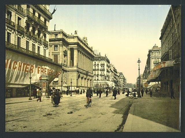The Cannabiereand the Bourse Marseilles Vintage A4 Photo Print