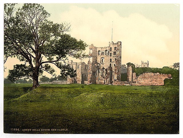 The Castle Ashby de la Zouch Vintage A4 Photo Print
