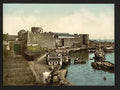 The Castle from swing bridge Brest Vintage A4 Photo Print