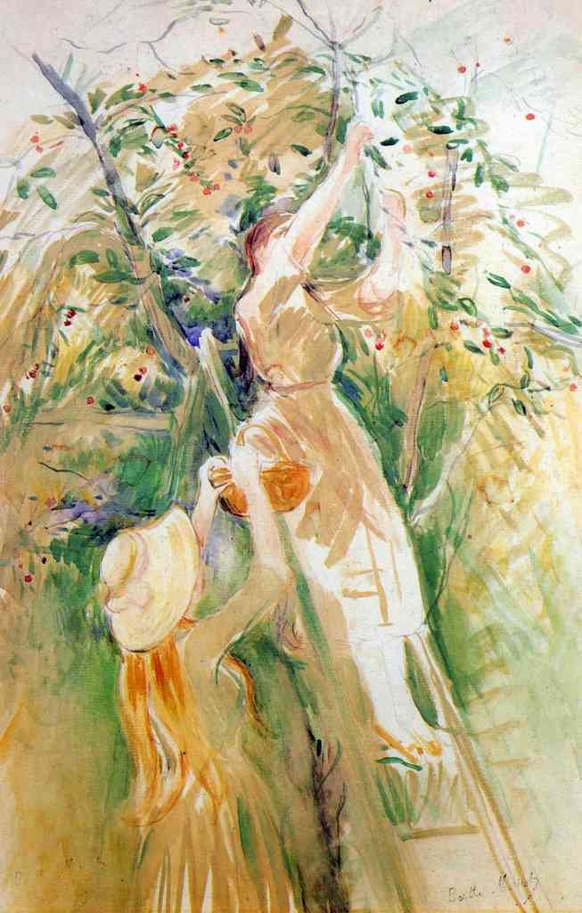 The Cherry Tree Study Morisot A4 Photo Print