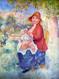 The Child At The Chest Maternity Renoir A4 Photo Print