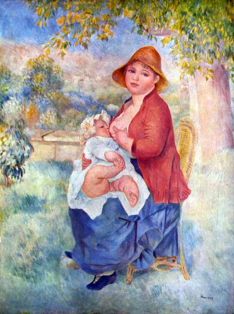 The Child At The Chest Maternity Renoir A4 Photo Print