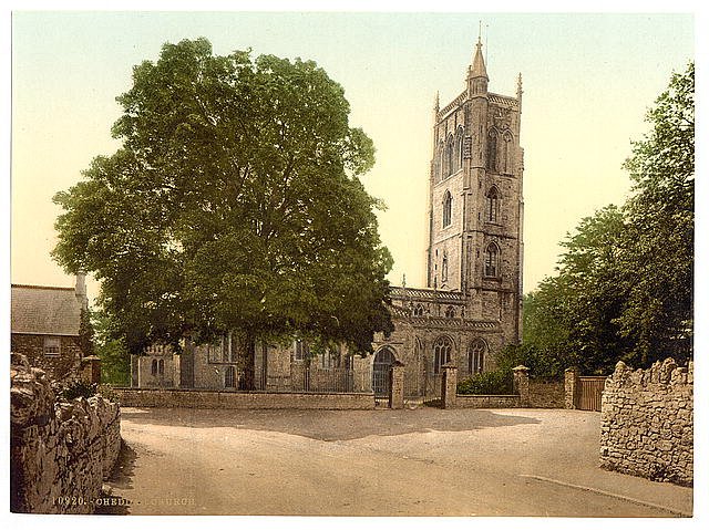 The Church Cheddar Vintage A4 Photo Print