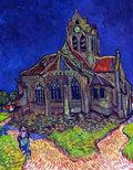 The Church Of Auvers By Van Gogh A4 Photo Print