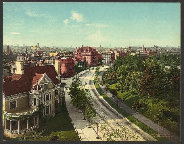 The Circle Brooklyn NY Vintage A4 Photo Print