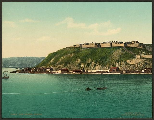 The Citadel Quebec Vintage A4 Photo Print