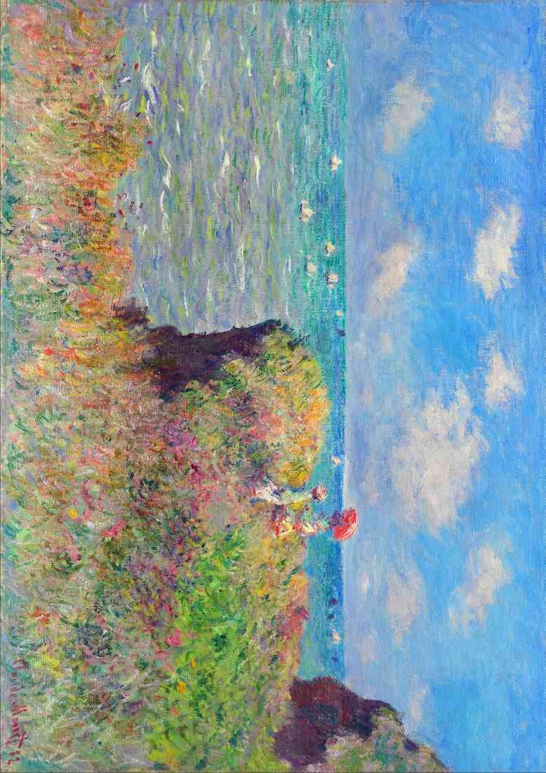 The Cliff Walk Claude Monet A4 Photo Print