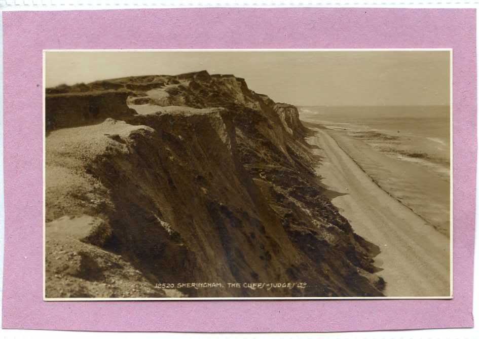 The Cliffs Sheringham Norfolk Vintage A4 Photo Print