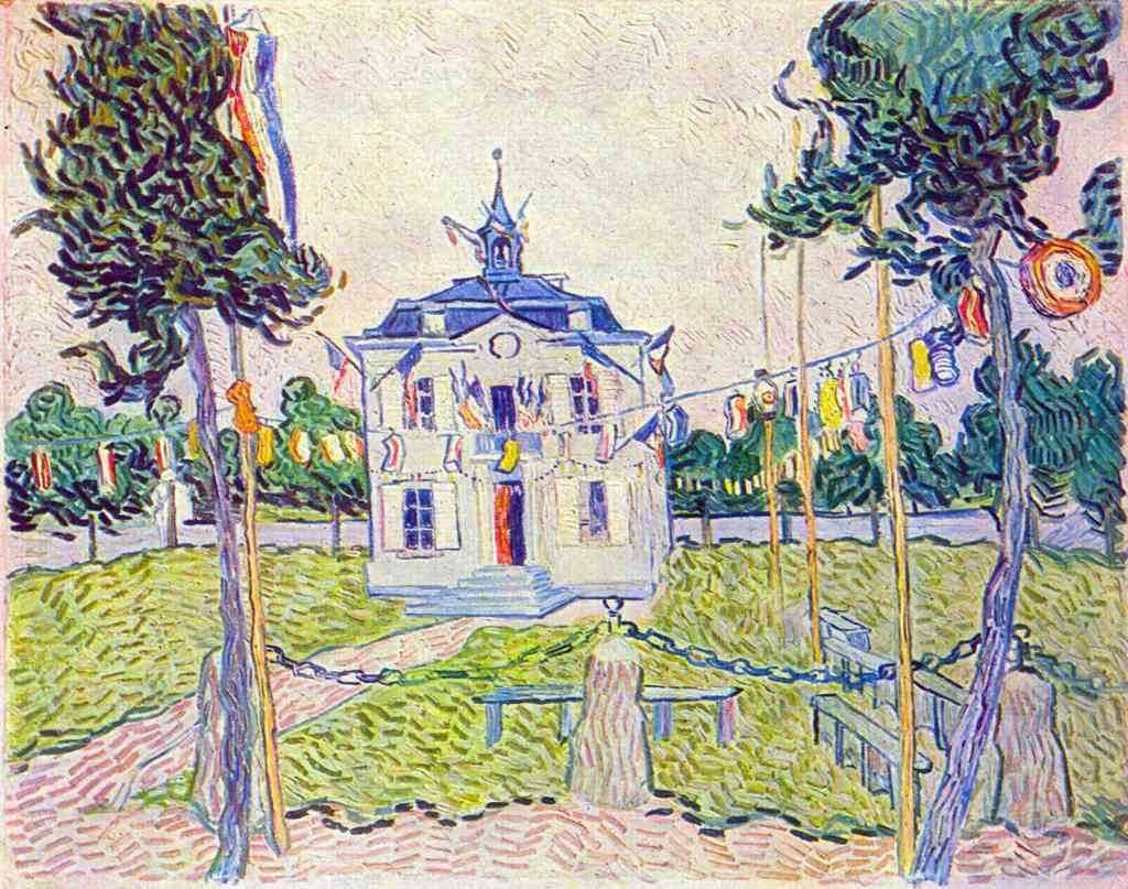 The Community House In Auvers Van Gogh A4 Photo Print