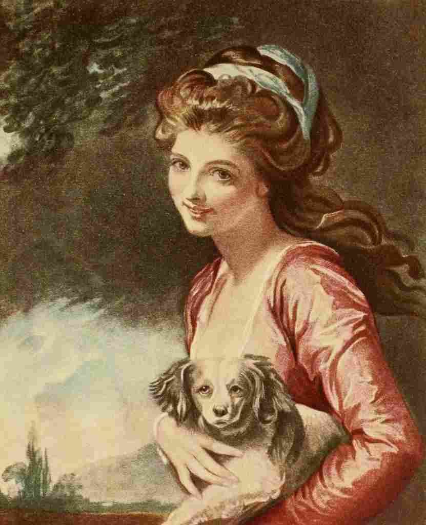The Connoisseur 7 1903 Girl with Dog A4 Photo Print