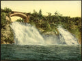 The Coo waterfalls Spa Vintage A4 Photo Print
