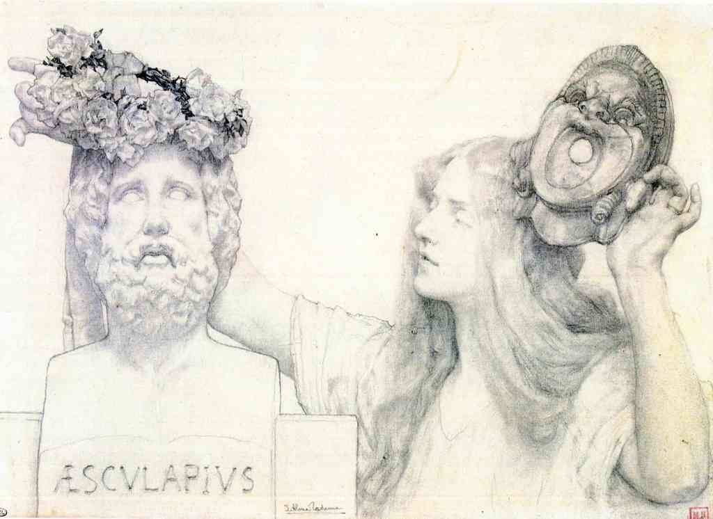 The Coronation Of Aesculapius Alma Tadema A4 Photo Print