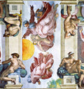 The Creation Of Sun Moon And Stars Michelangelo A4 Photo Print