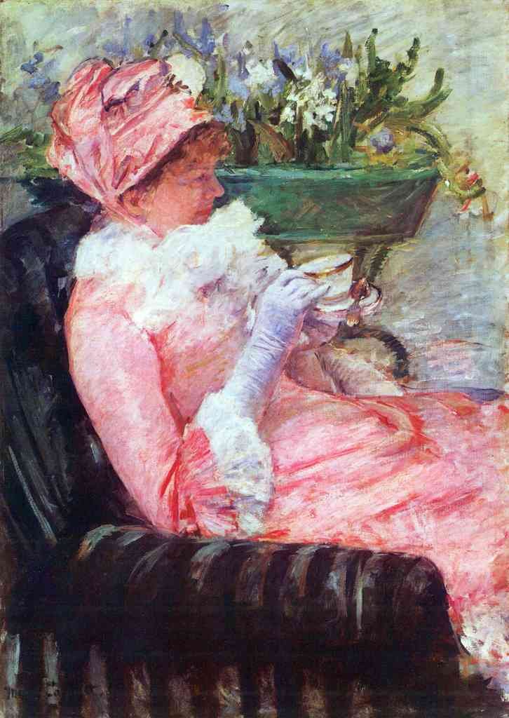 The Cup Of Tea Cassatt A4 Photo Print