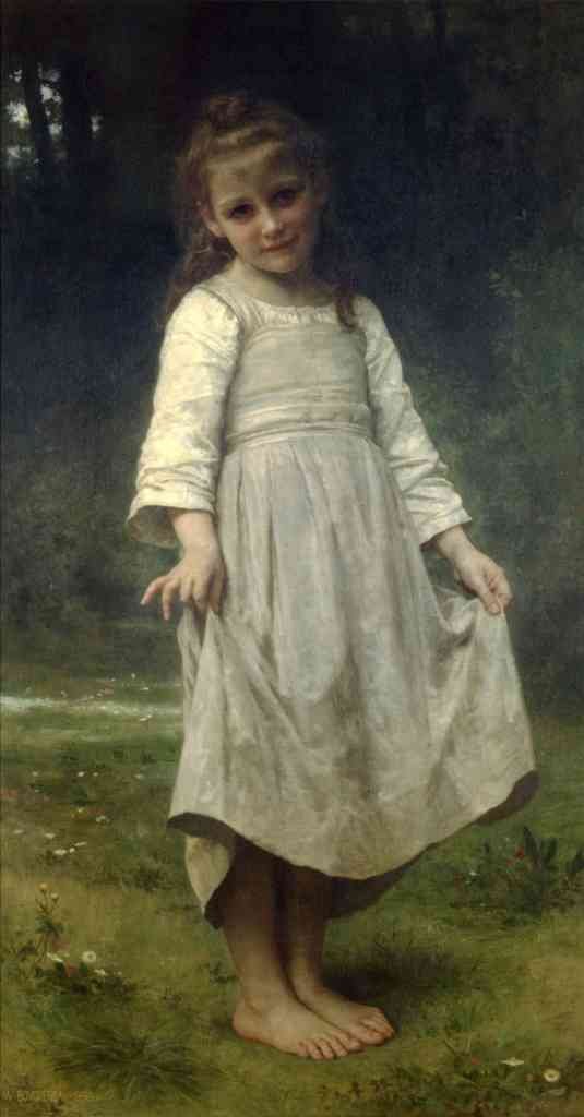 The Curtsey Bouguereau A4 Photo Print