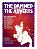 The Damned And The Adverts Punk Tour 1977 Vintage Retro Advert Poster A4 Photo 