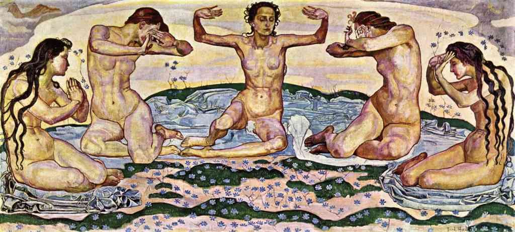 The Day Ferdinand Hodler Symbolism A4 Photo Print