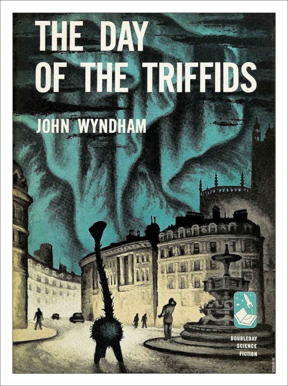 The Day Of The Triffids By John Wyndham Book Design Vintage Retro Advert Poster