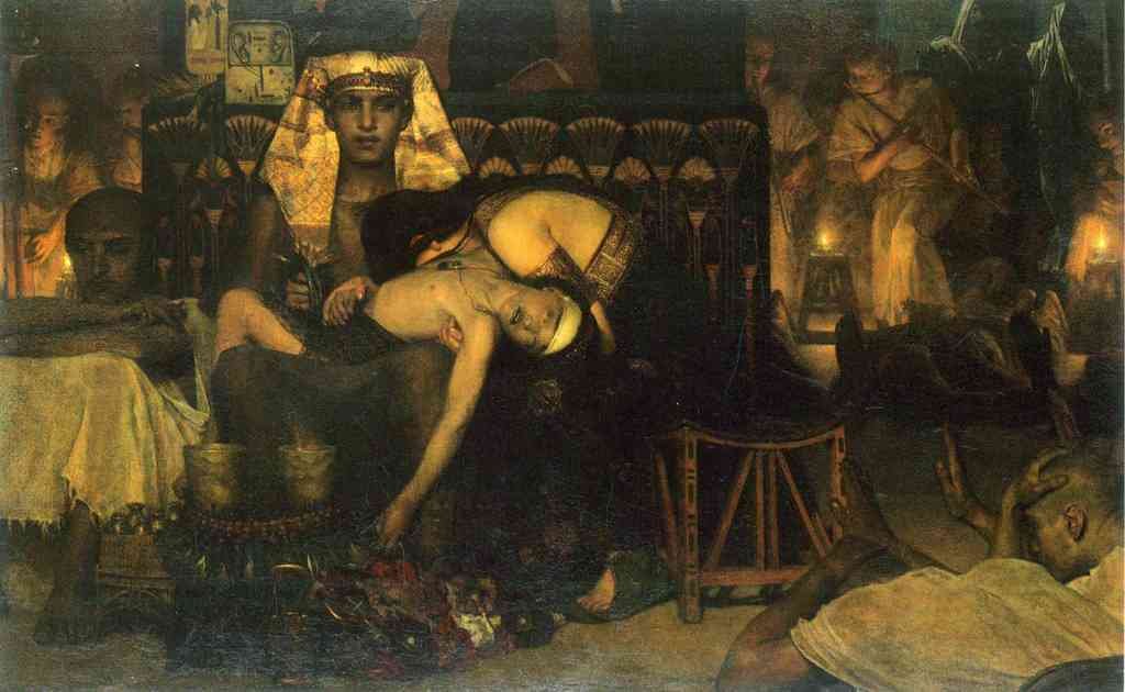 The Death Of The First Born Alma Tadema A4 Photo Print