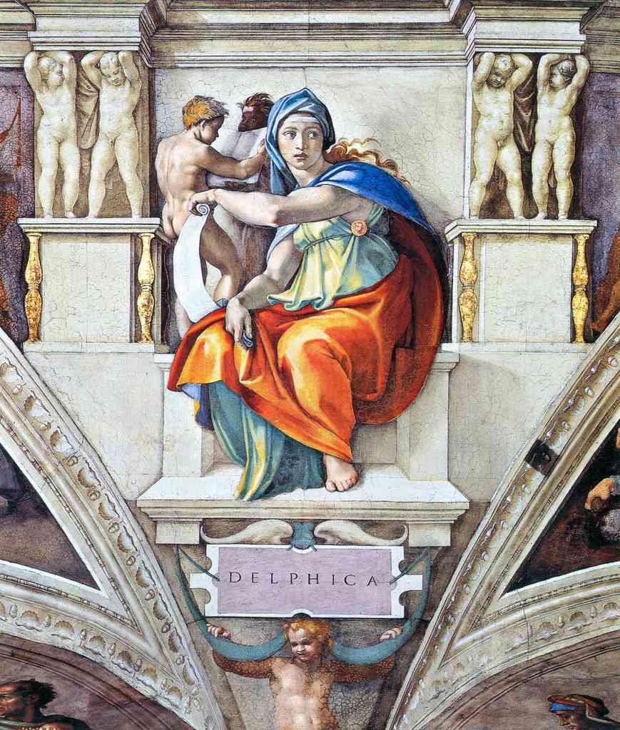 The Delphic Sybelle Michelangelo A4 Photo Print