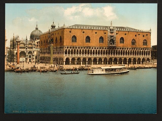 The Doges Palace Venice Vintage A4 Photo Print