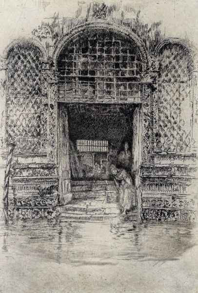 The Doorway by Whistler A4 Photo Print