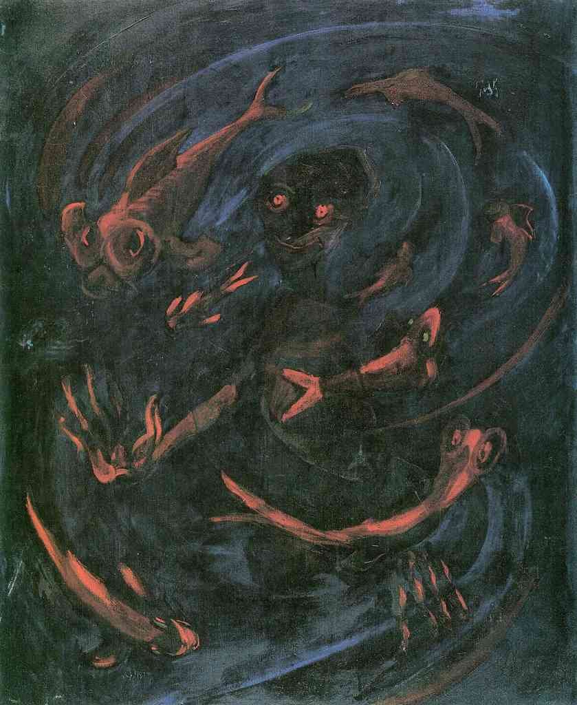 The Dream Of The Fish 1 Walter Gramatte Expressionism A4 Photo Print
