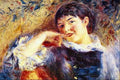 The Dreamer by Renoir Impressionism A4 Photo Print