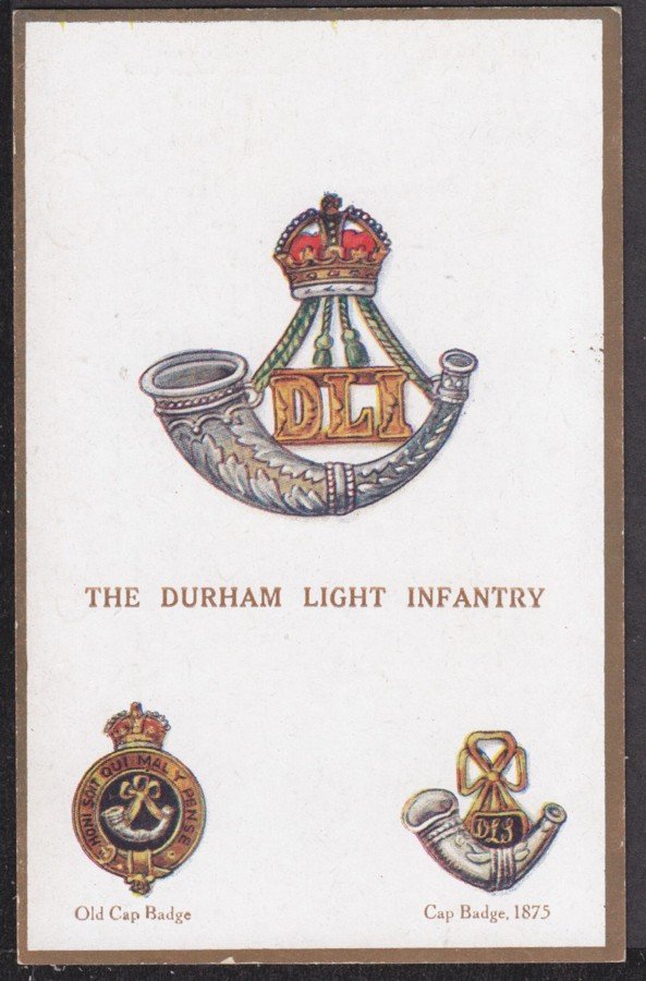 The Durham Light Infantry Badge Vintage A4 Photo Print