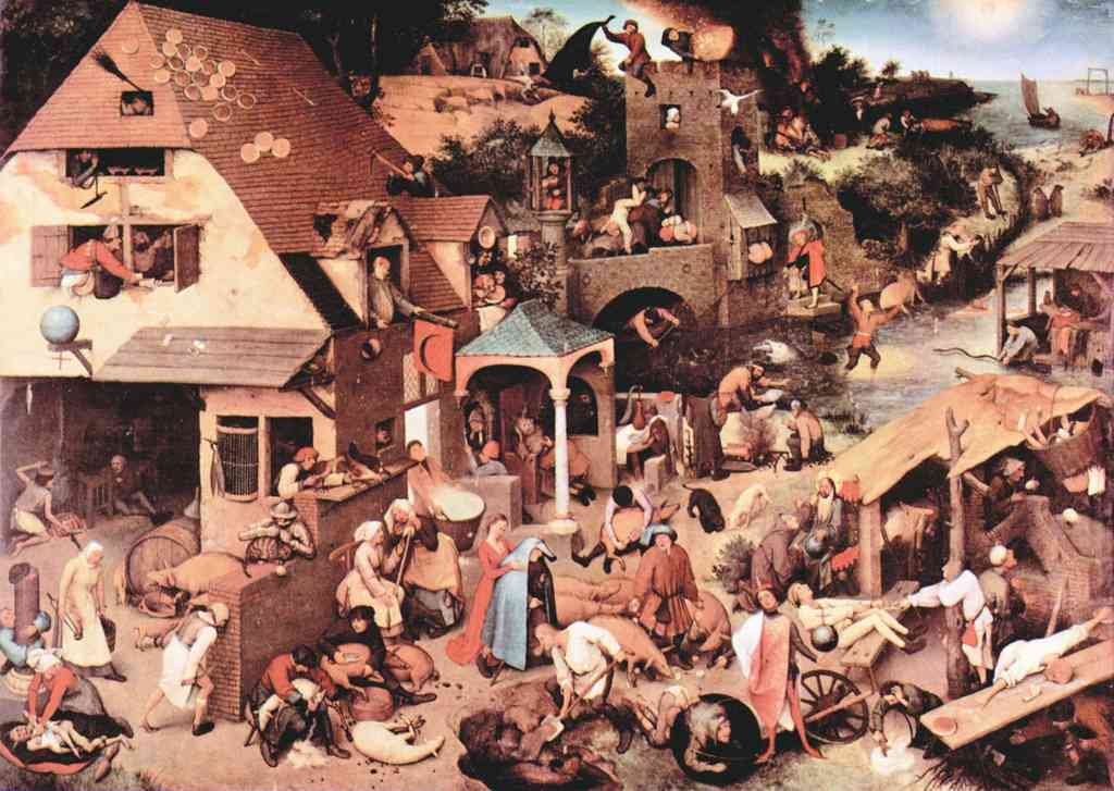 The Dutch Proverbs Pieter Bruegel A4 Photo Print