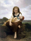 The Elder Sister Large Bouguereau A4 Photo Print