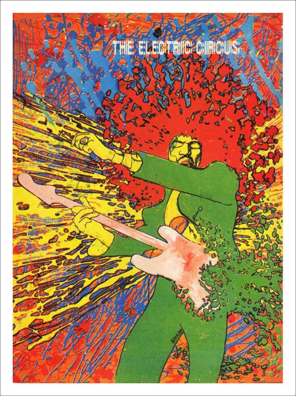 The Electric Circuc Hendrix Oz Vintage Retro Advert Poster A4 Photo Print