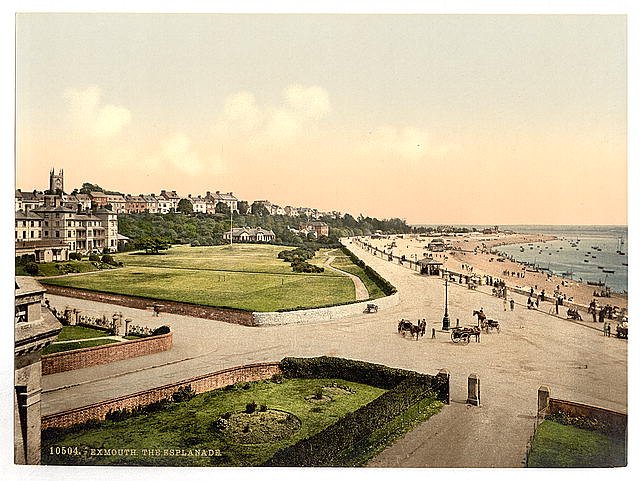 The Esplanade Exmouth Vintage A4 Photo Print