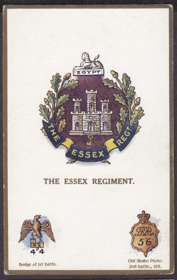 The Essex Regiment Badge Vintage A4 Photo Print