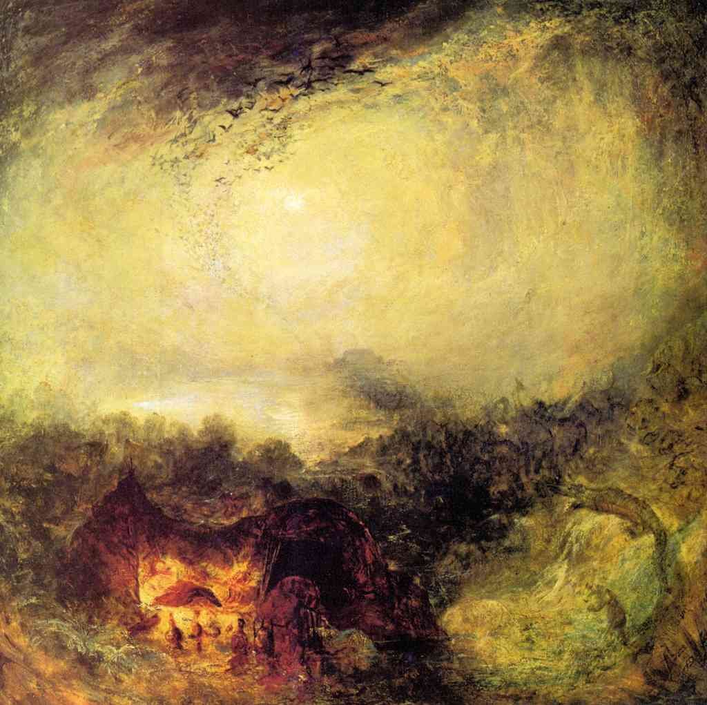 The Evening Of The Tsunami Joseph Mallord Turner A4 Photo Print
